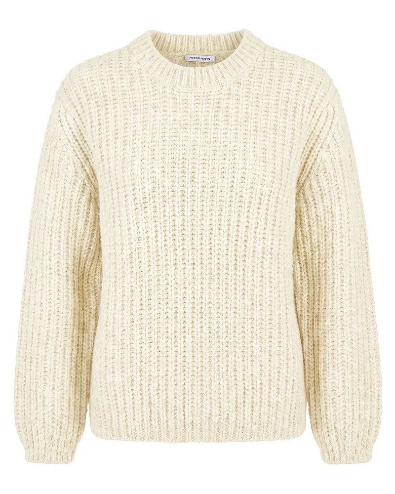 Peter Hahn Rundhals-Pullover  weiss Weiss