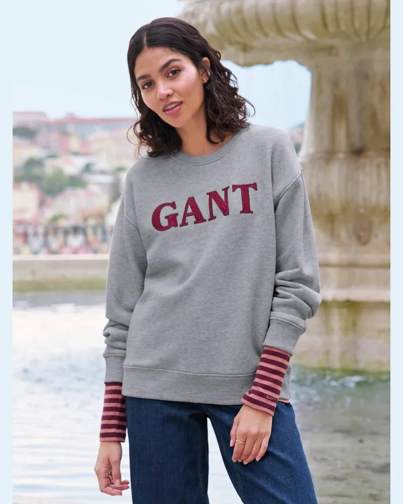 Gant Sweatshirt  grau Grau