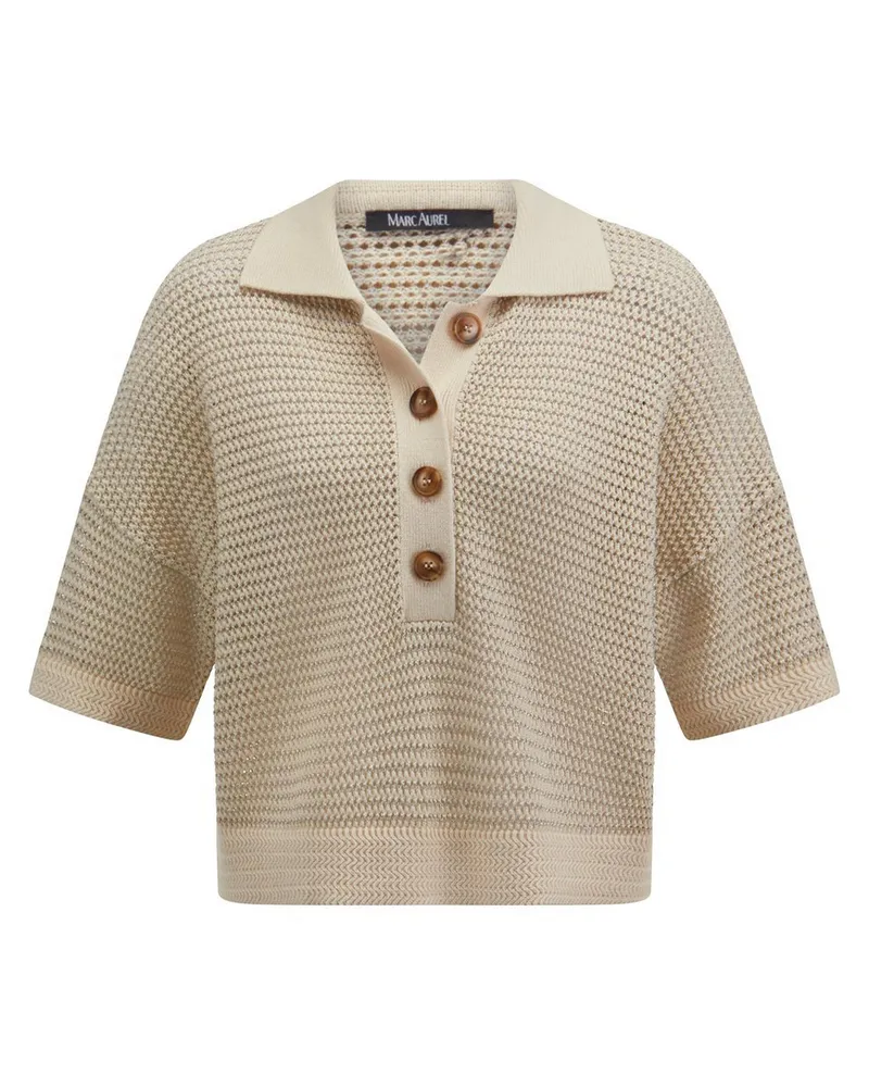 MARC AUREL Polo-Pullover  beige Beige