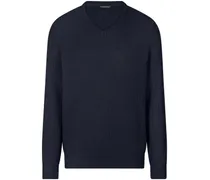 V-Pullover  blau