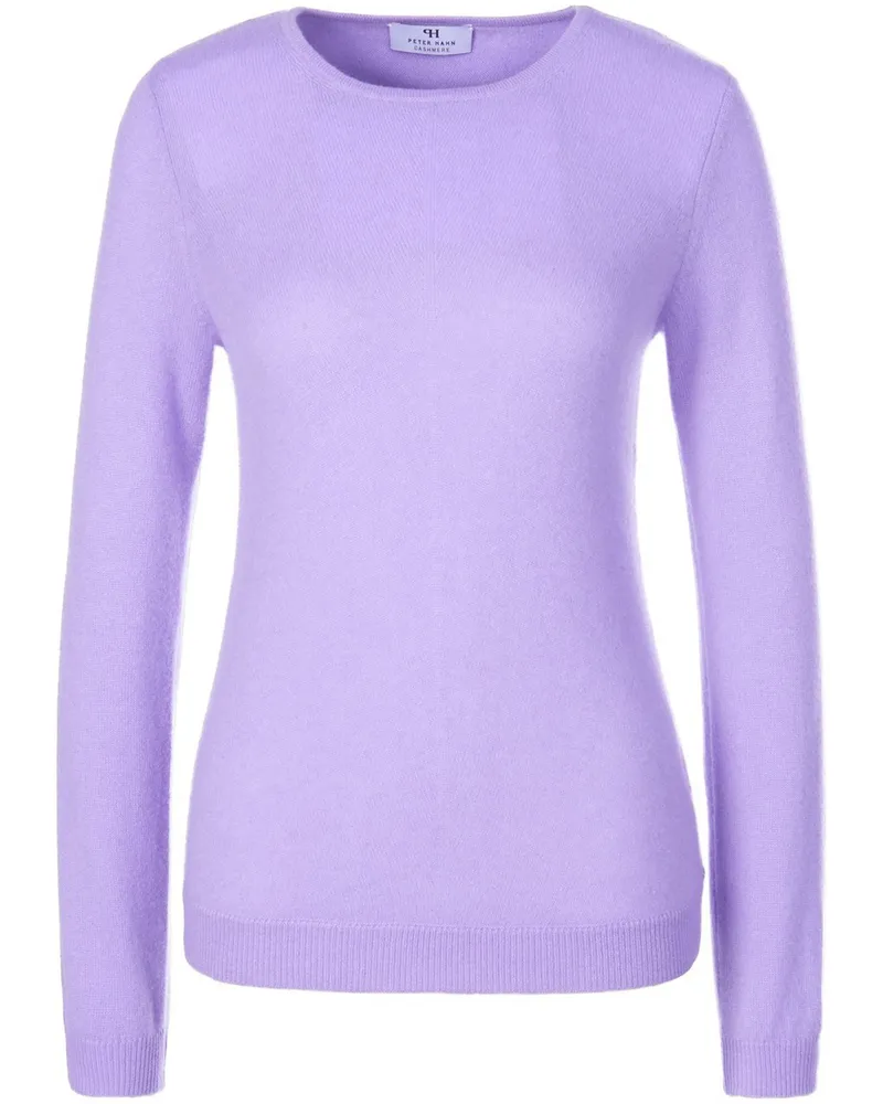 Peter Hahn Rundhals-Pullover aus 100% Premium-Kaschmir  Cashmere lila Lila