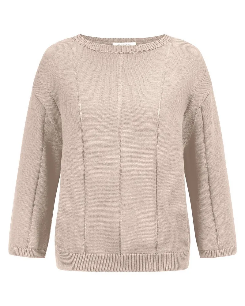 Peter Hahn Rundhals-Pullover aus 100% SUPIMA®-­Baumwolle  beige Beige