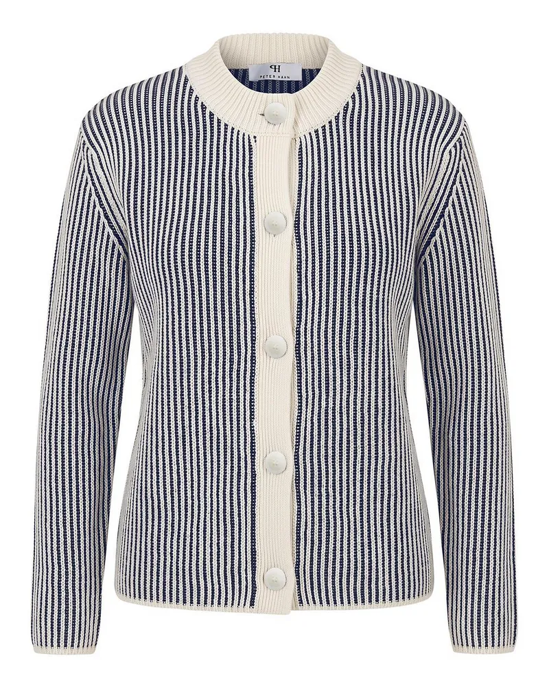 Peter Hahn Strickjacke  blau Blau