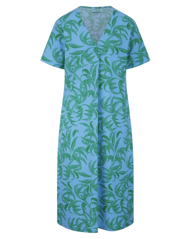 Green Cotton Kleid Lotta  blau Blau