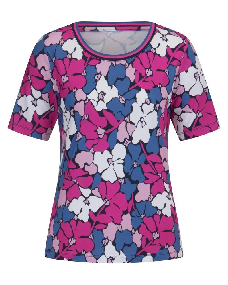 Peter Hahn Rundhals-Shirt  blau Blau