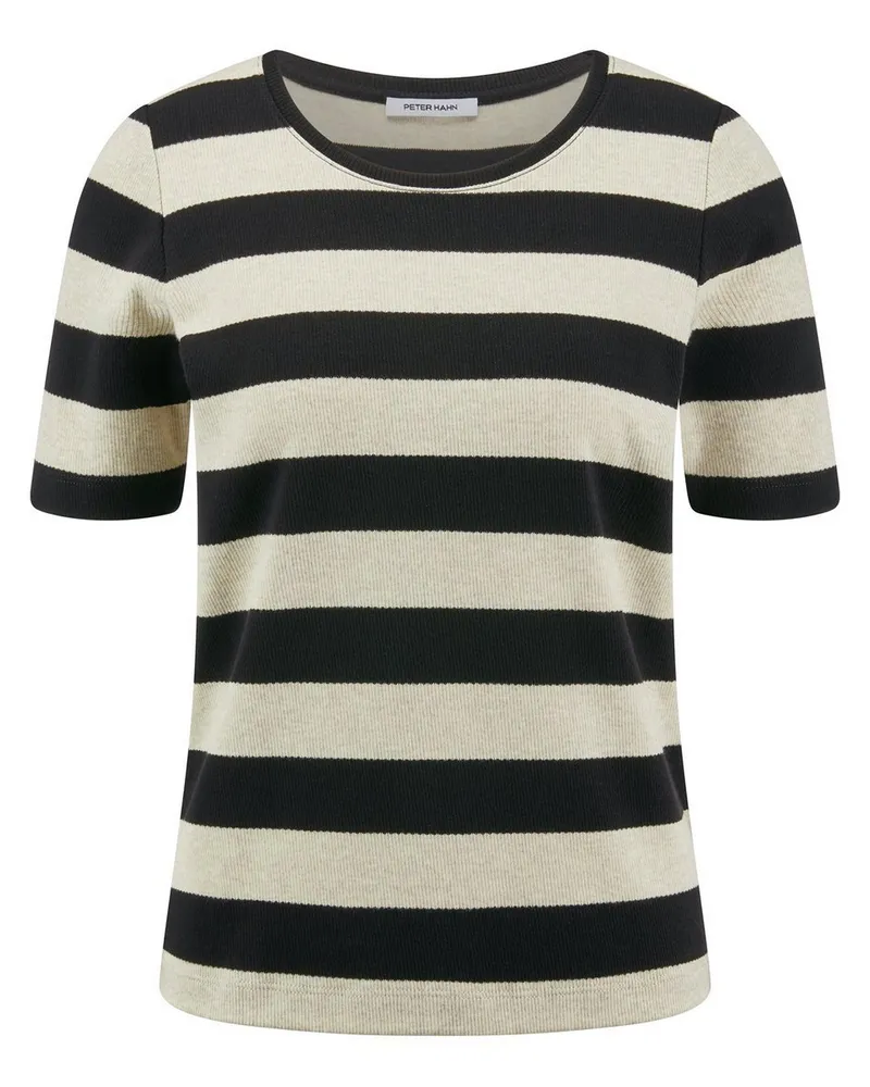 Peter Hahn Rundhals-Shirt 1/2-Arm  schwarz Schwarz