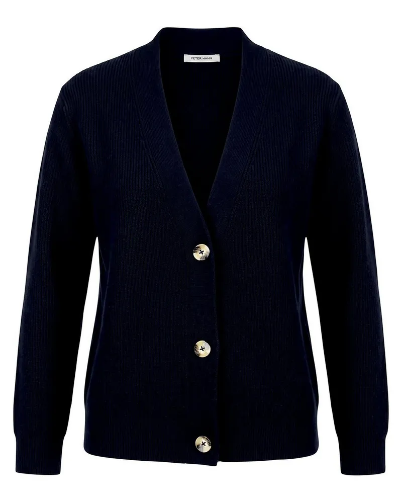 Peter Hahn Strickjacke  blau Blau