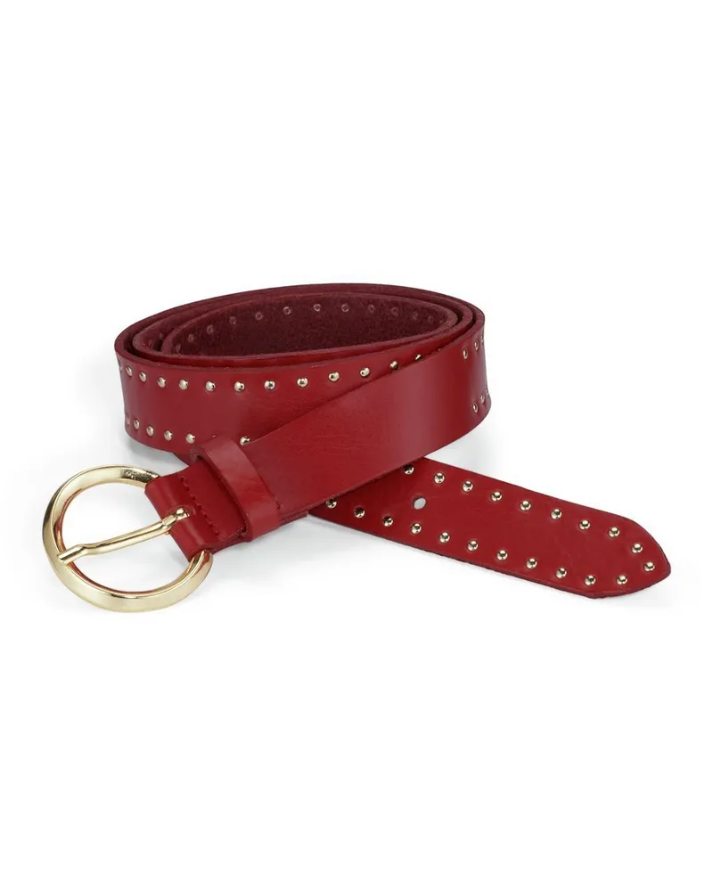 Peter Hahn Gürtel  rot Rot