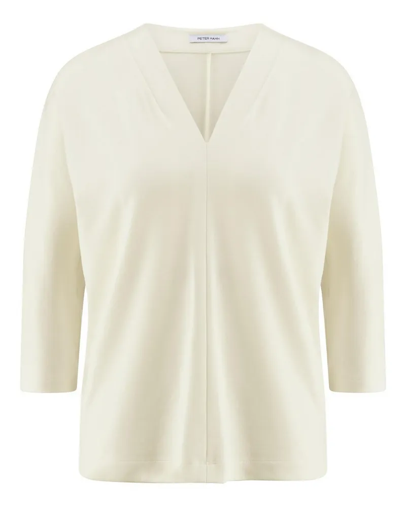 Peter Hahn V-Shirt 3/4-Kimonoarm  weiss Weiss