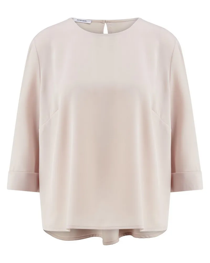 Peter Hahn Bluse Rundhals-Ausschnitt  weiss Weiss