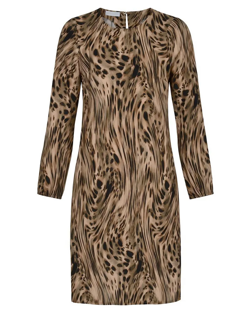 St. Emile Kleid Rundhals-Ausschnitt  braun Braun