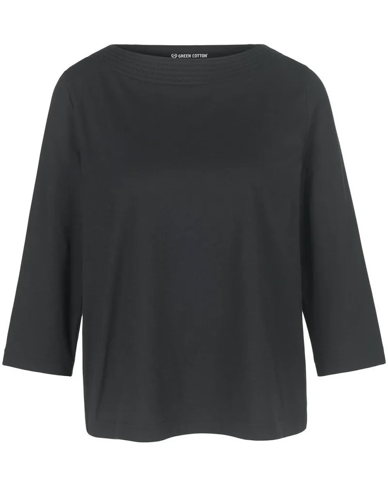 Green Cotton Shirt Maja  schwarz Schwarz