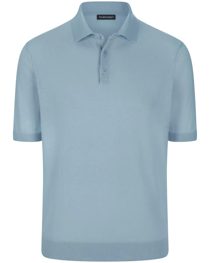 Louis Sayn Strick-Polo  blau Blau