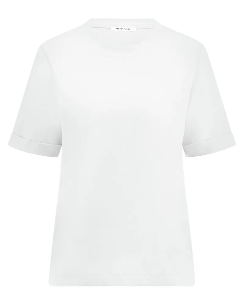 Peter Hahn Rundhals-Shirt  weiss Weiss