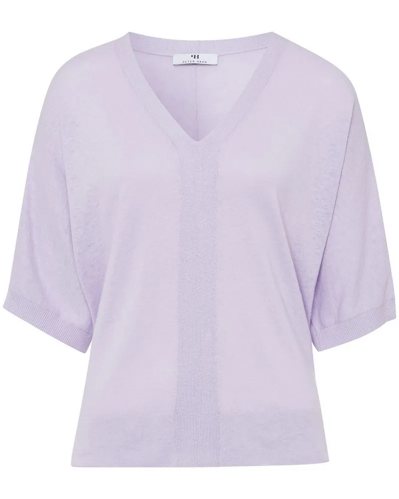 Peter Hahn V-Pullover im Oversized-Style  lila Lila