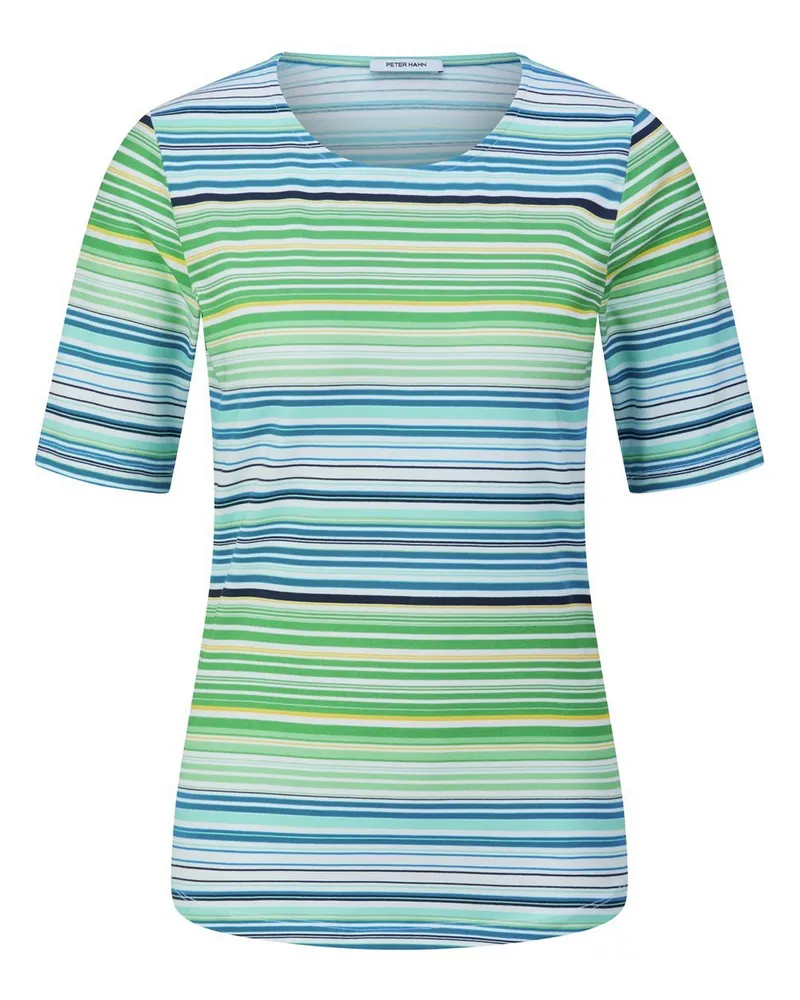 Peter Hahn Rundhals-Shirt  blau Blau