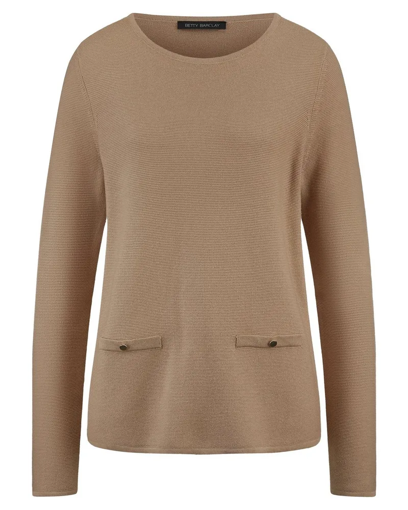 Betty Barclay Pullover U-Boot-Ausschnitt  beige Beige