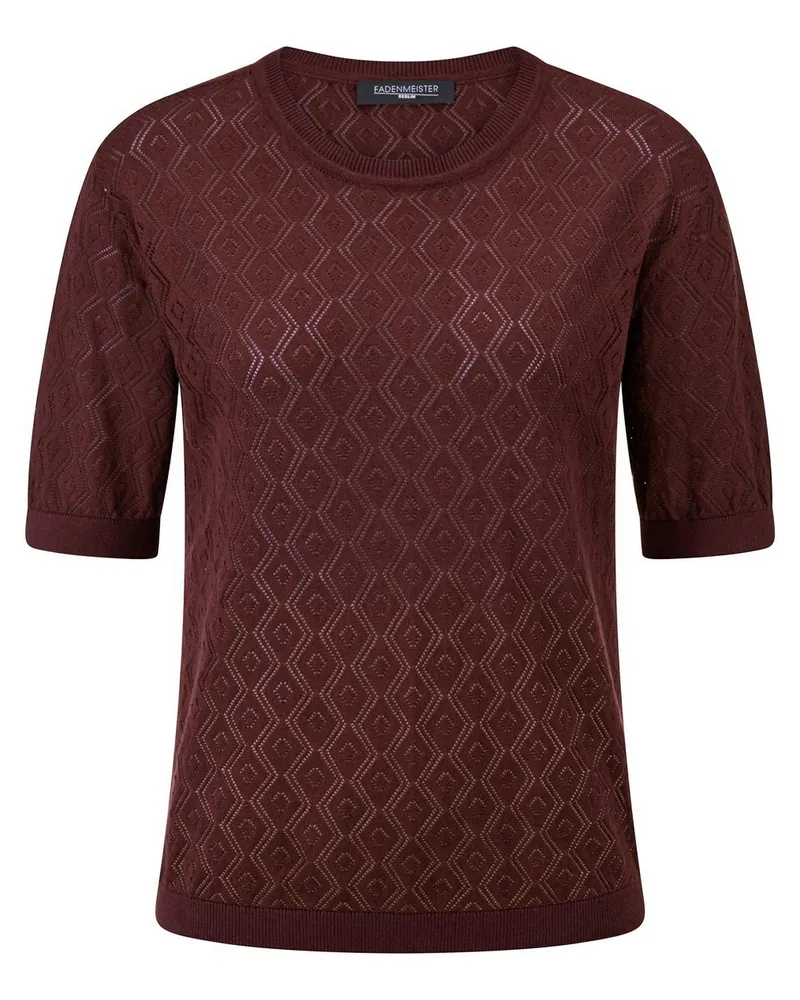 FADENMEISTER BERLIN Rundhals-Pullover  rot Rot