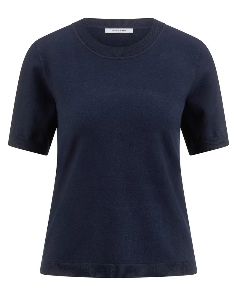 Peter Hahn Rundhals-Pullover  blau Blau