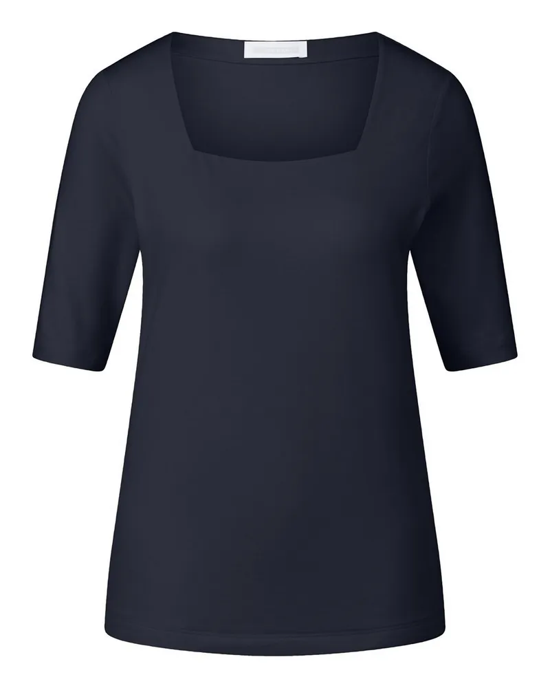 St. Emile Shirt Karree-Ausschnitt  blau Blau