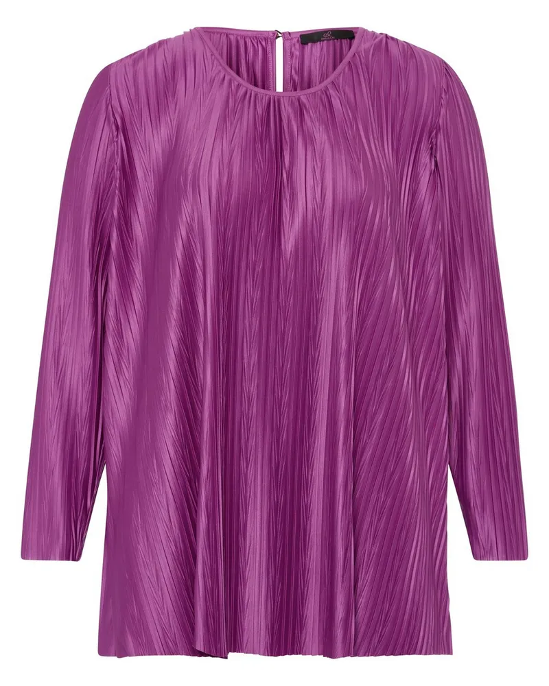 Emilia Lay Plissee-Bluse Rundhals-­Ausschnitt  pink Pink