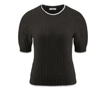 Rundhals-Pullover  braun