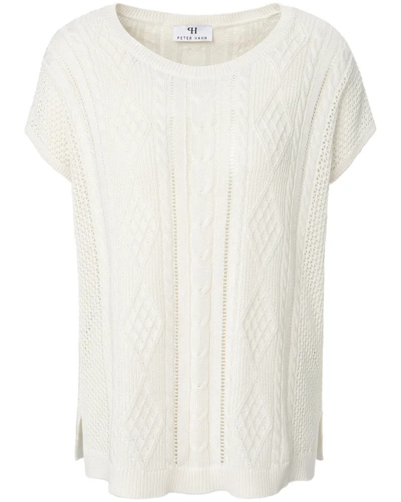 Peter Hahn Pullover aus 100% SUPIMA®-Baumwolle  weiss Weiss