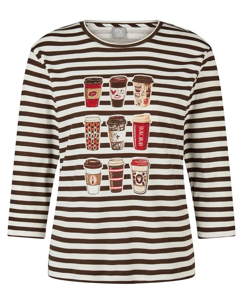 Rabe Rundhals-Shirt  weiss Weiss