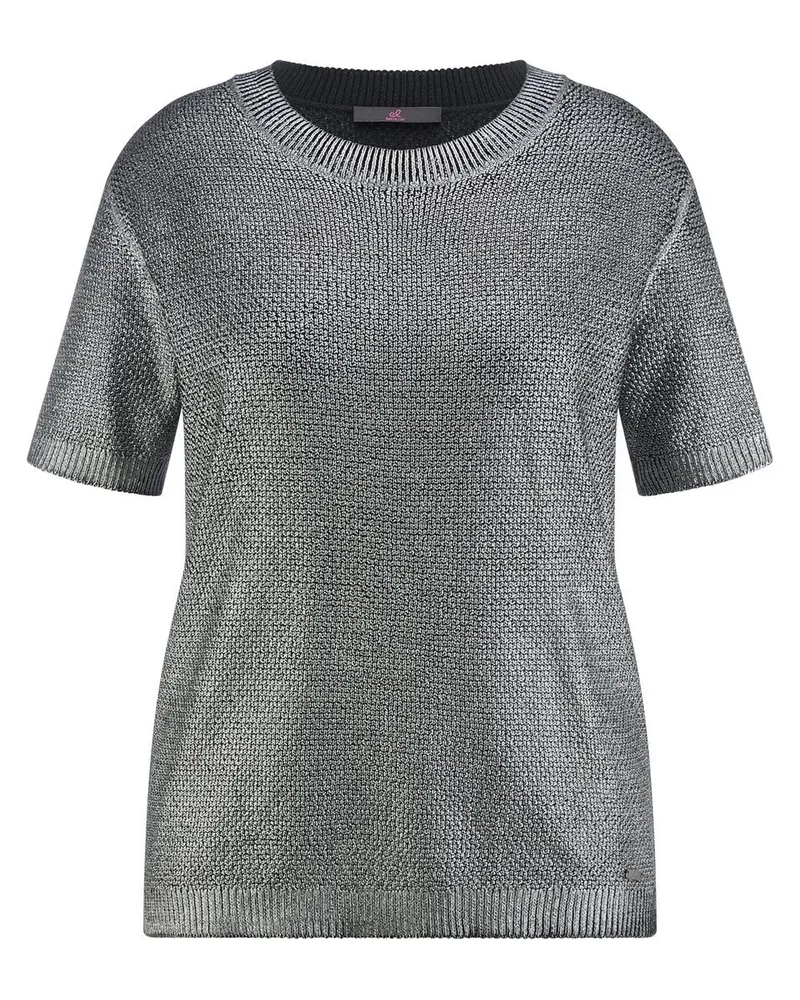 Emilia Lay Rundhals-Pullover  schwarz Schwarz