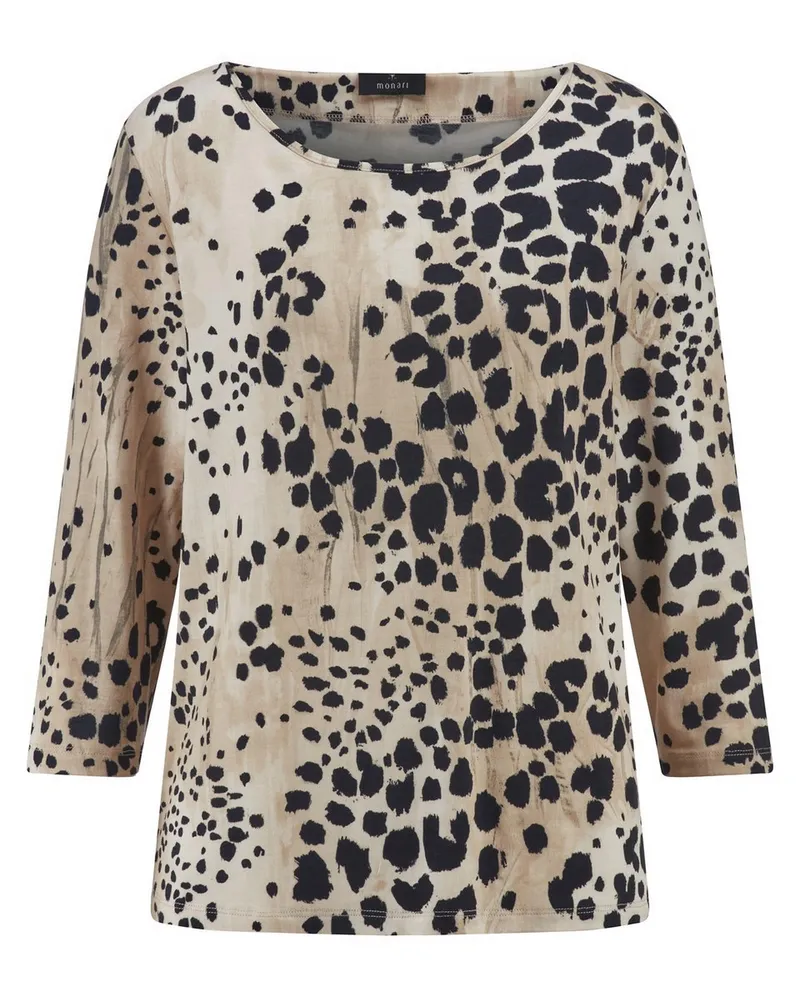 monari Shirt Rundhals-Ausschnitt  beige Beige