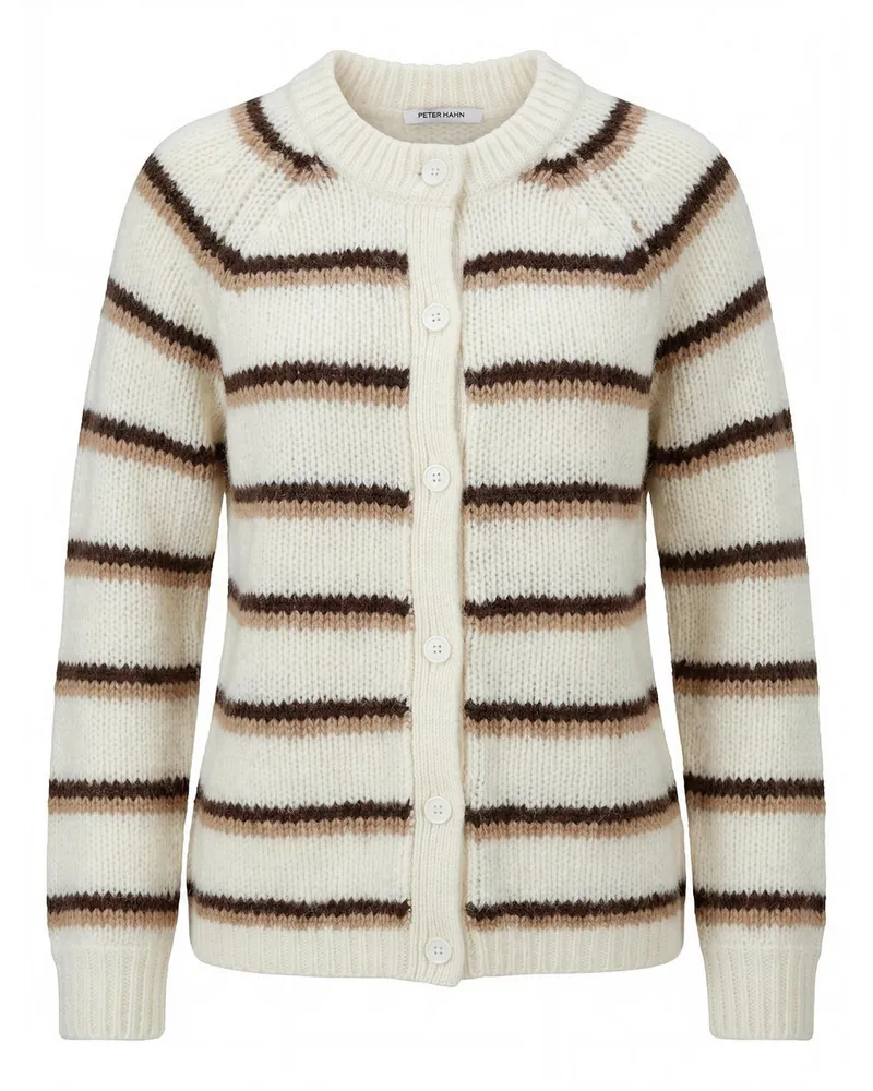 Peter Hahn Strickjacke  weiss Weiss