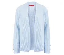 Strickjacke aus Schurwolle und Kaschmir  blau