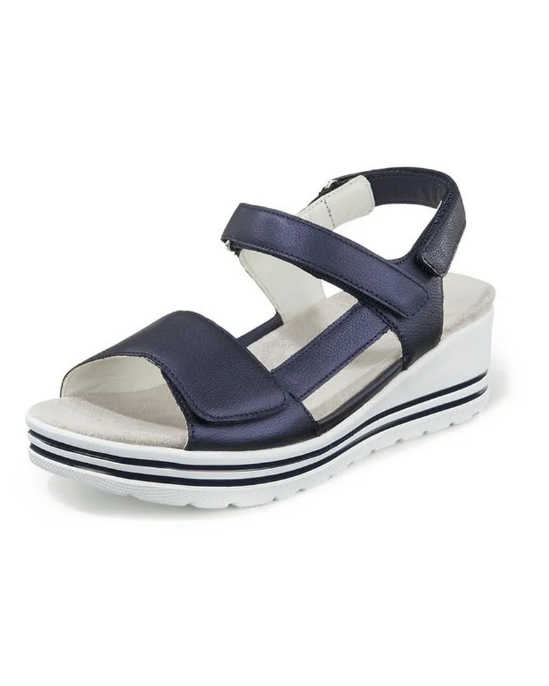 Waldläufer Plateau-Sandale Michelle  blau Blau