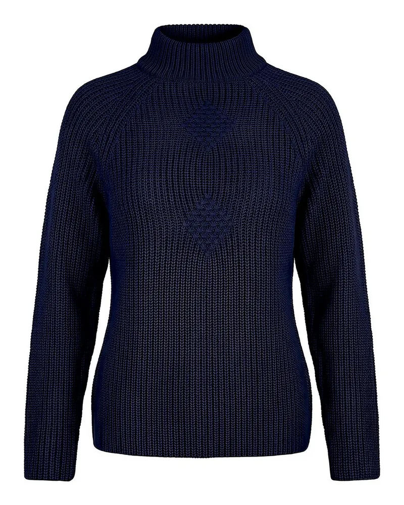 Peter Hahn Pullover Stehkragen  blau Blau