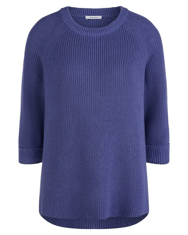 Peter Hahn Long-Pullover aus 100% SUPIMA®-­Baumwolle  blau Blau