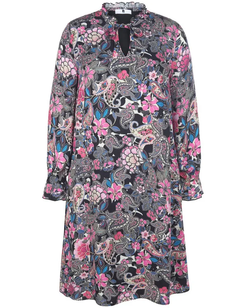 Anna Aura Kleid Rüschenkragen  mehrfarbig Mehrfarbig