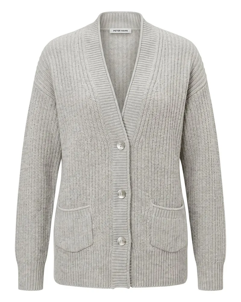 Peter Hahn Strickjacke  grau Grau
