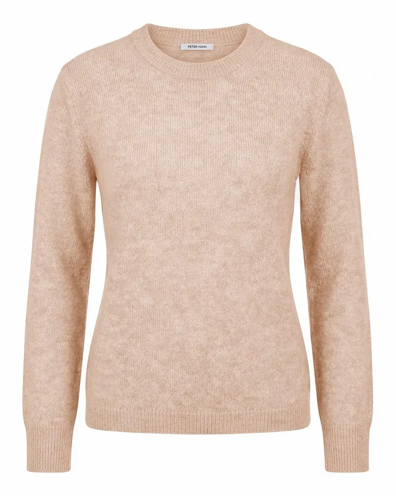 Peter Hahn Rundhals-Pullover  beige Beige