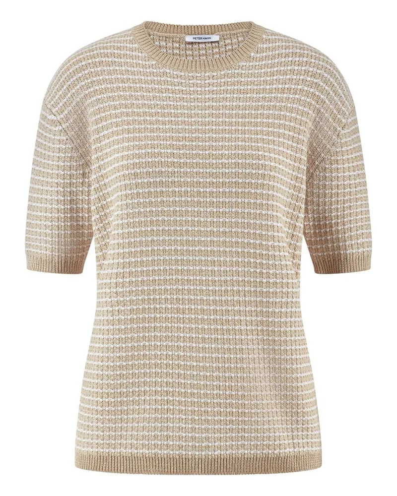 Peter Hahn Rundhals-Pullover  beige Beige