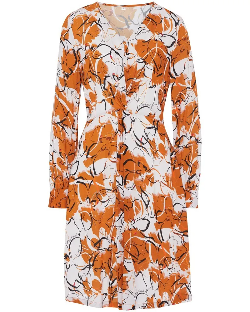 UTA RAASCH Kleid V-Ausschnitt  braun Braun
