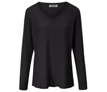 V-Pullover aus 100% Premium-Kaschmir  schwarz