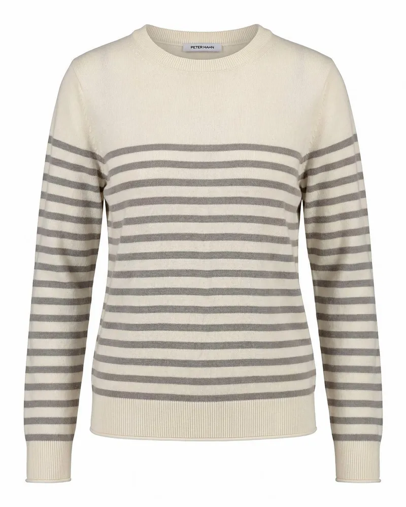 Peter Hahn Rundhals-Pullover  weiss Weiss
