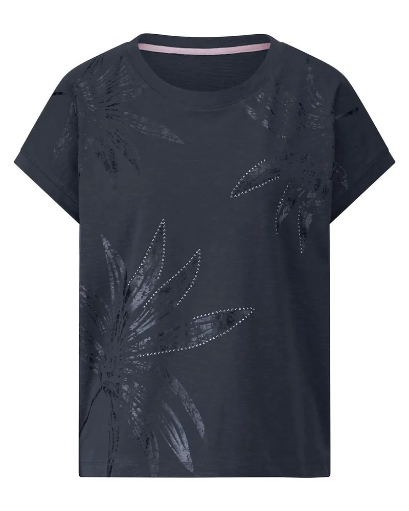 Peter Hahn Rundhals-Shirt  blau Blau