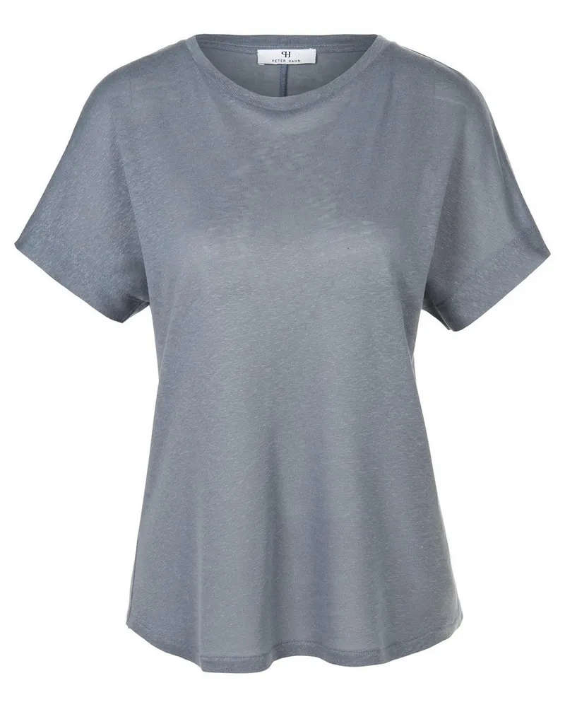 Peter Hahn Rundhals-Shirt  blau Blau