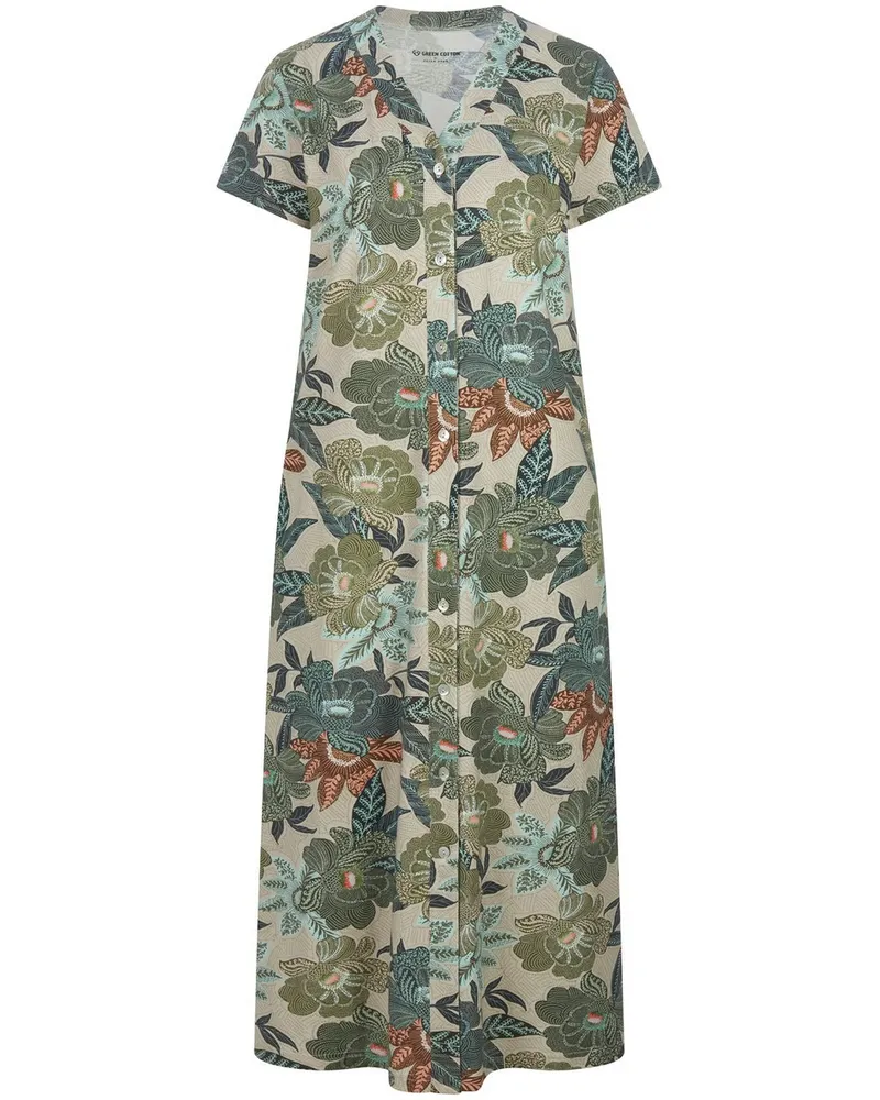 Green Cotton Jersey-Kleid Maria  beige Beige