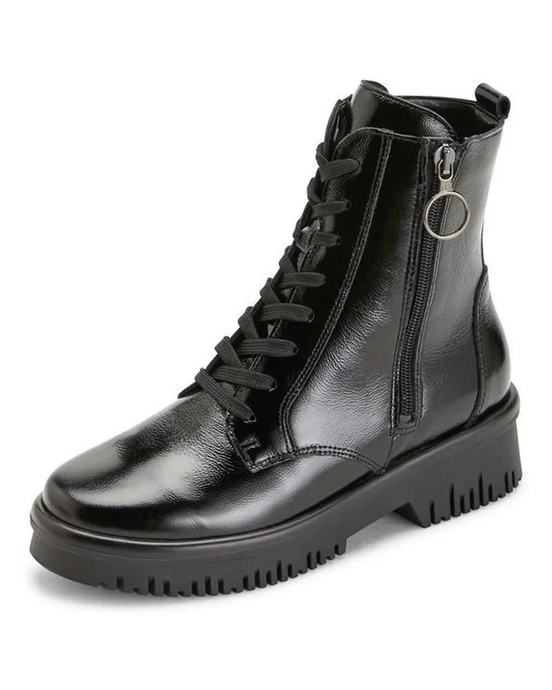 Waldläufer Schnür-Stiefelette Alea  schwarz Schwarz