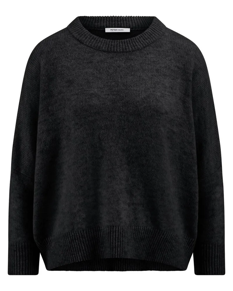 Peter Hahn Rundhals-Pullover  grau Grau