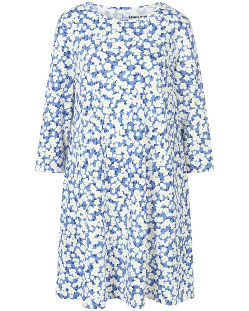 Green Cotton Jersey-Kleid Ivy  blau Blau