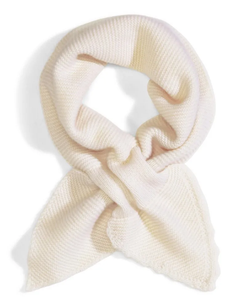 Peter Hahn Strickschal  weiss Weiss