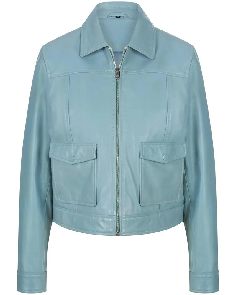 UTA RAASCH Lederjacke  blau Blau